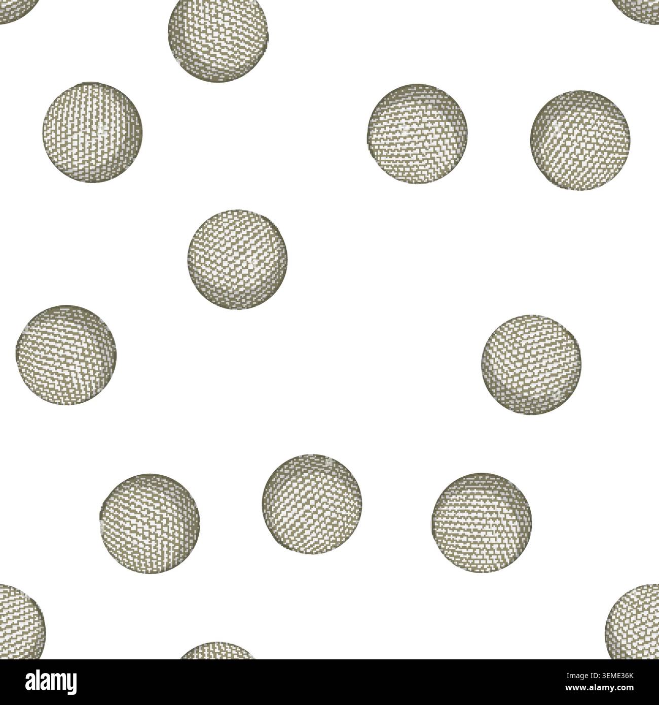 pattern golf ball sport cartoon vector color Stock Vector