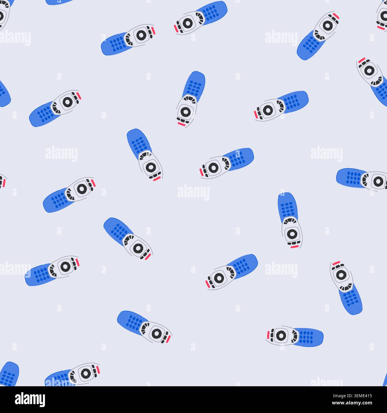 seamless pattern control tv remote cartoon vector Stock Vector