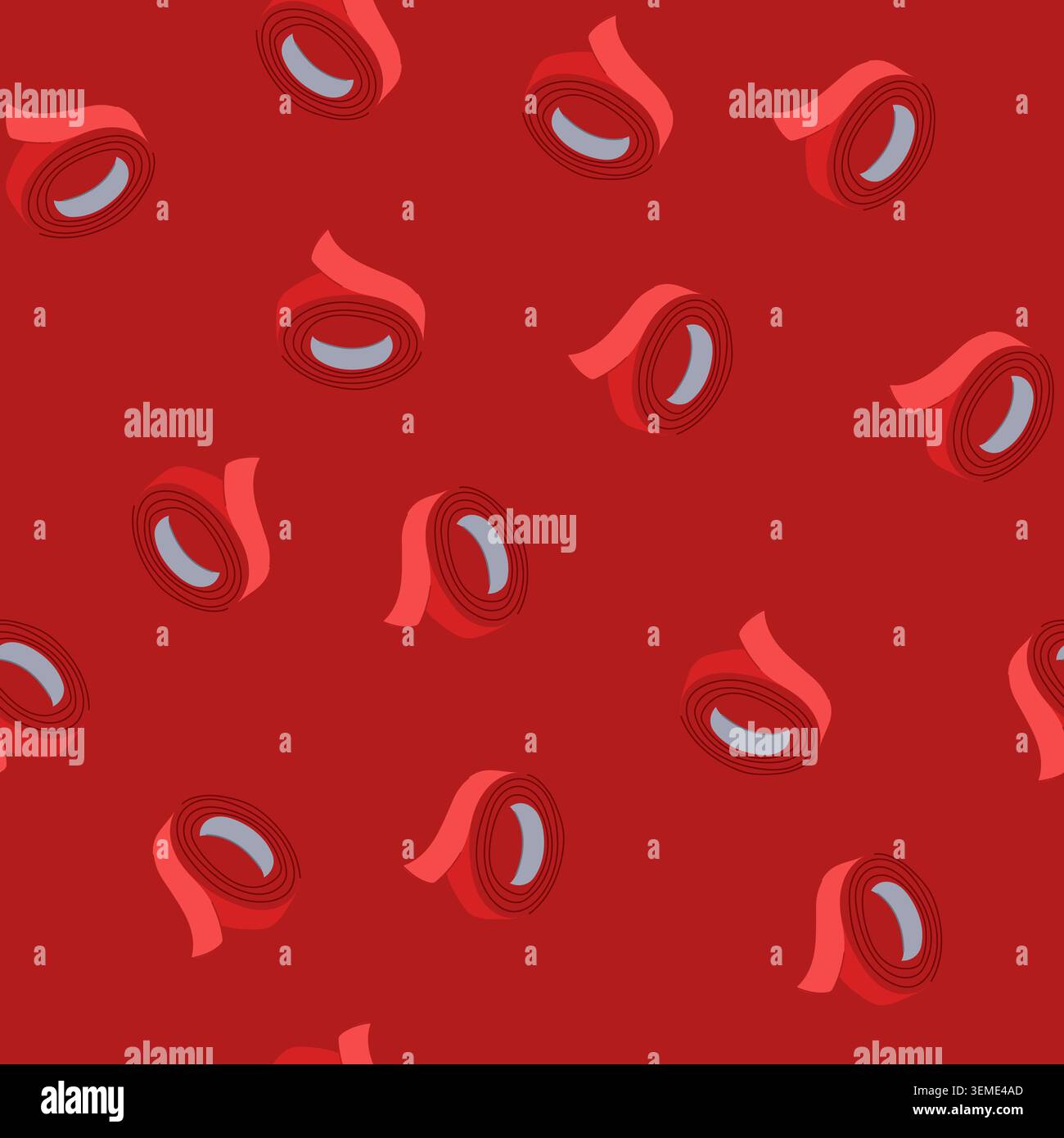 seamless pattern torn duct tape cartoon vector Stock Vector