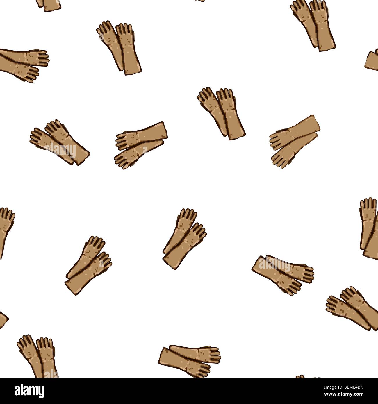 pattern work gloves welding cartoon vector Stock Vector