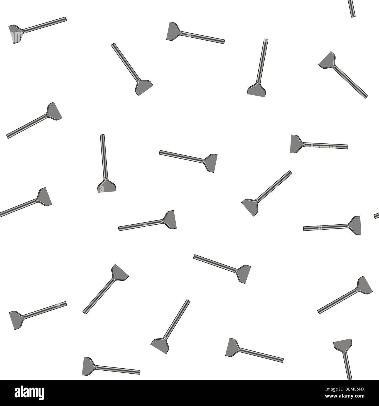 pattern mallet brick chisel cartoon vector Stock Vector