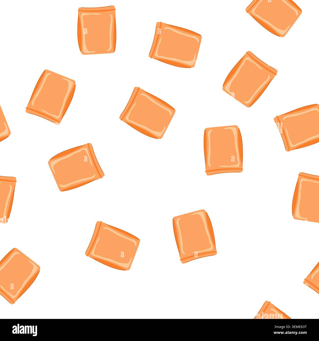 pattern versatile silicone snack bag cartoon vector Stock Vector