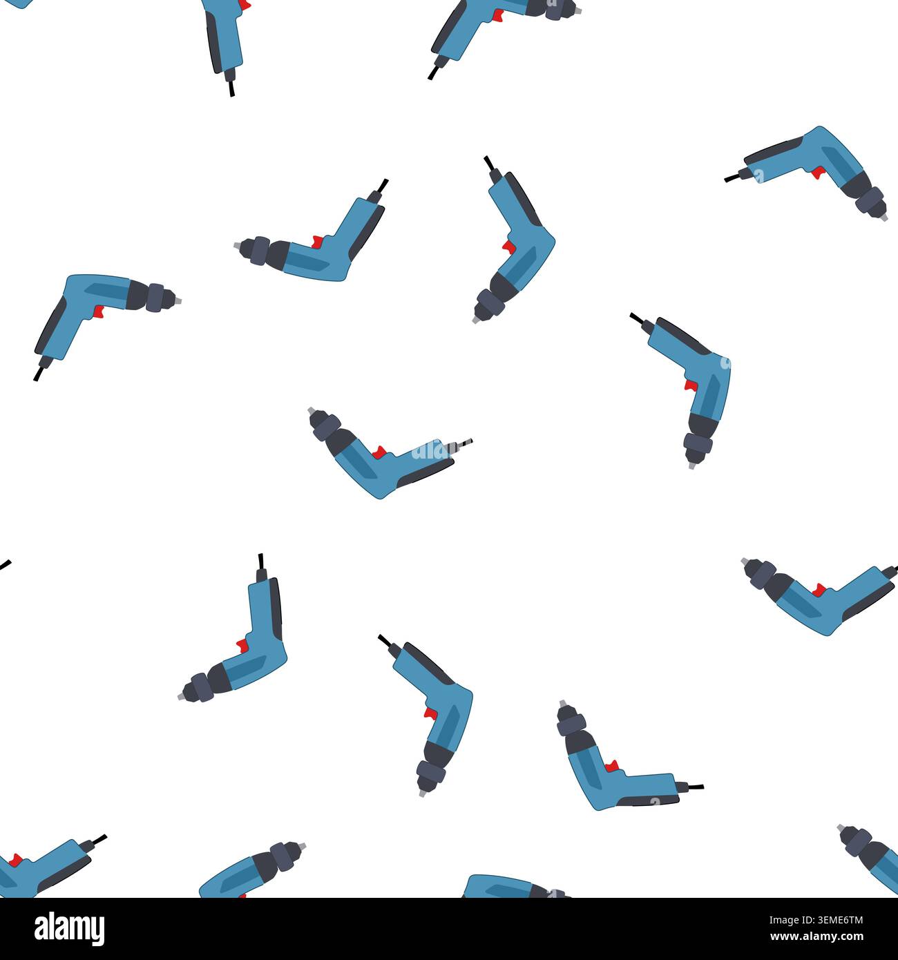 pattern repair drill cartoon vector Stock Vector