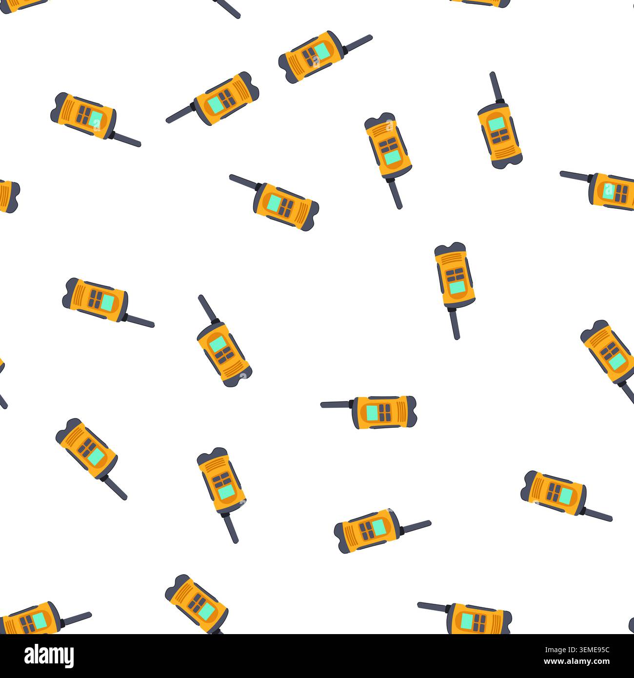 pattern talking walkie talkie cartoon vector Stock Vector