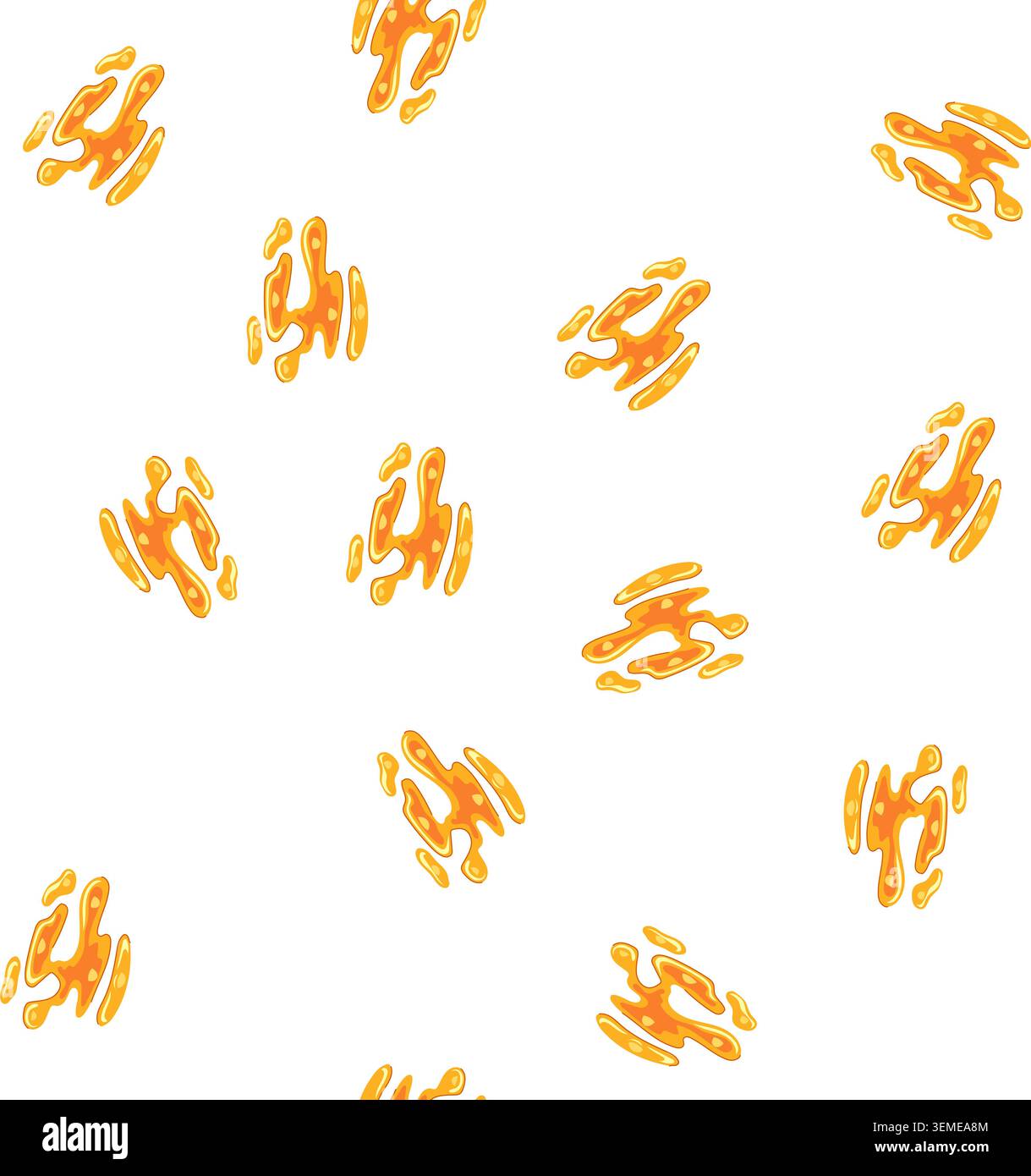 pattern fissure lava puddle cartoon vector Stock Vector