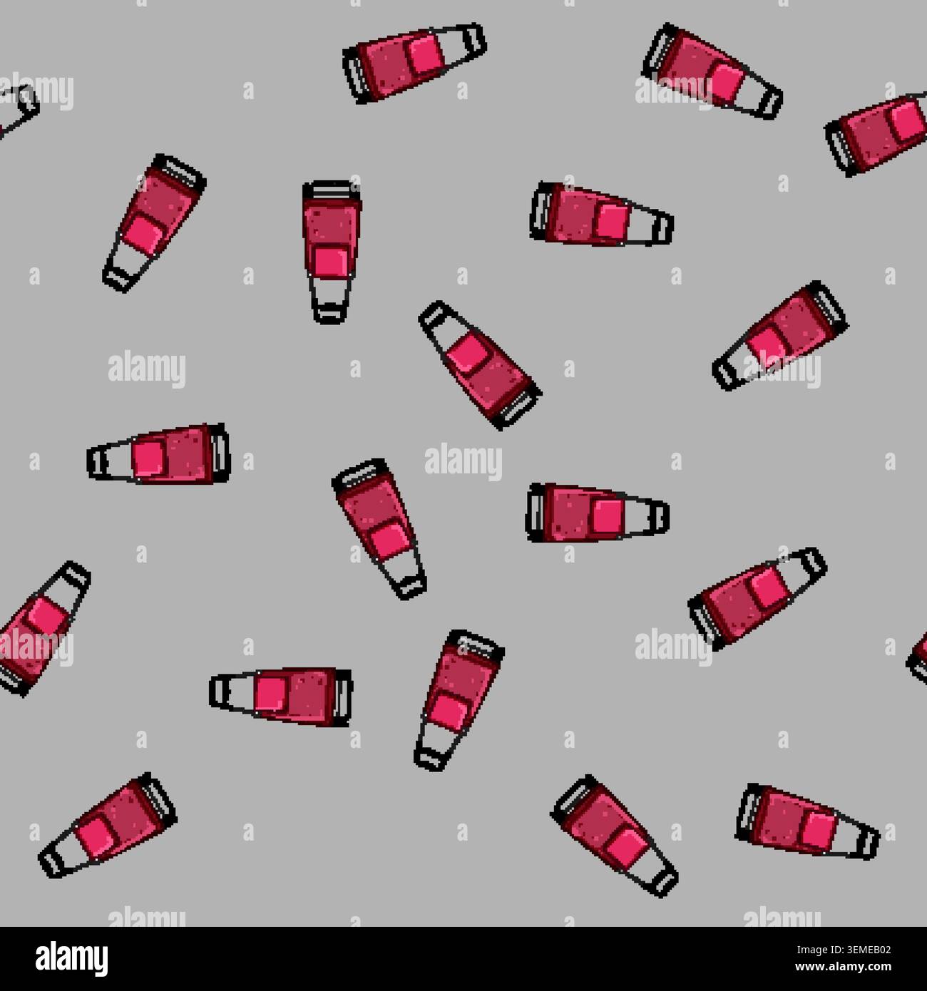 seamless pattern travel trolley bag cartoon vector Stock Vector