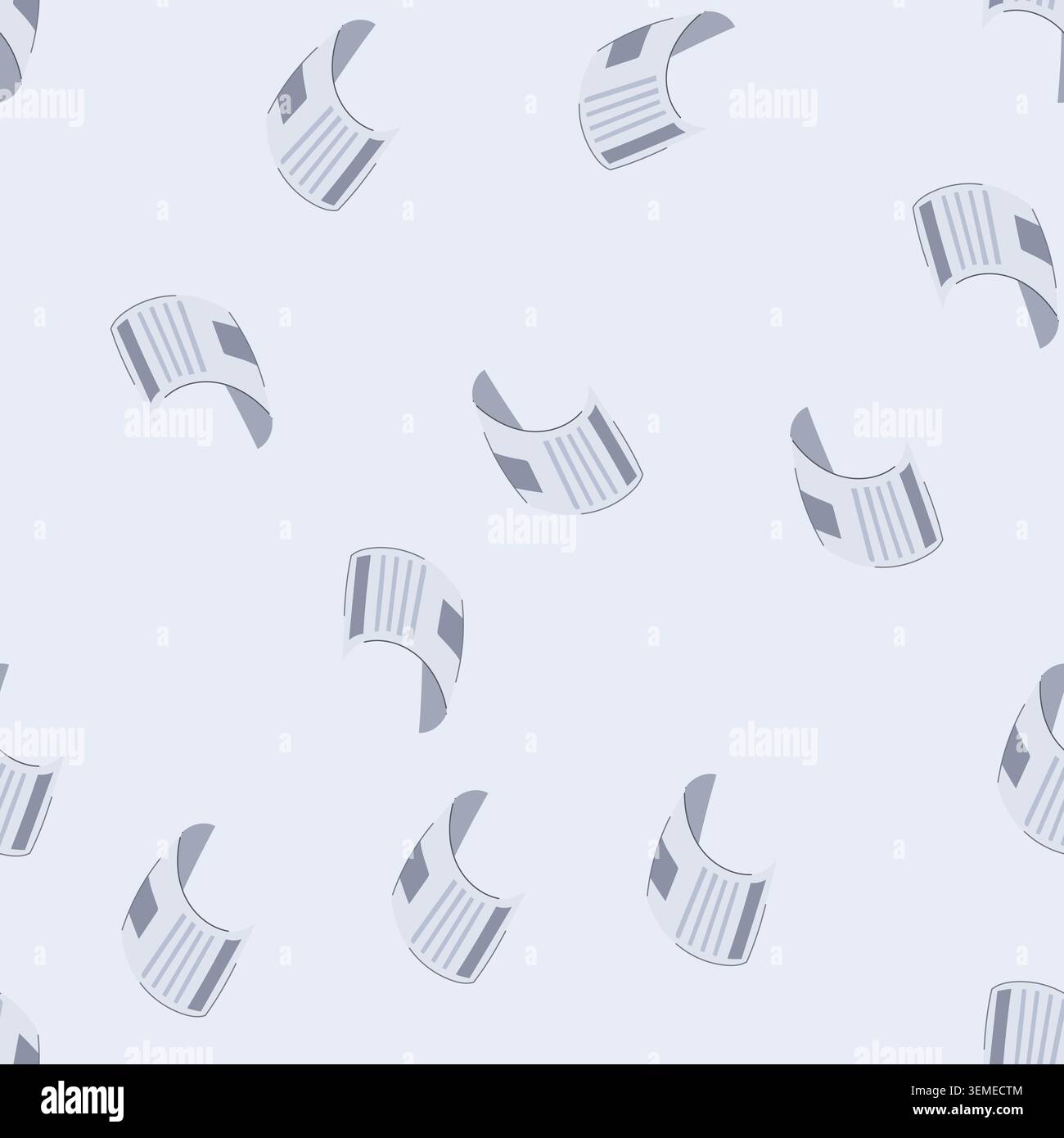seamless pattern supermarket receipt cartoon vector Stock Vector