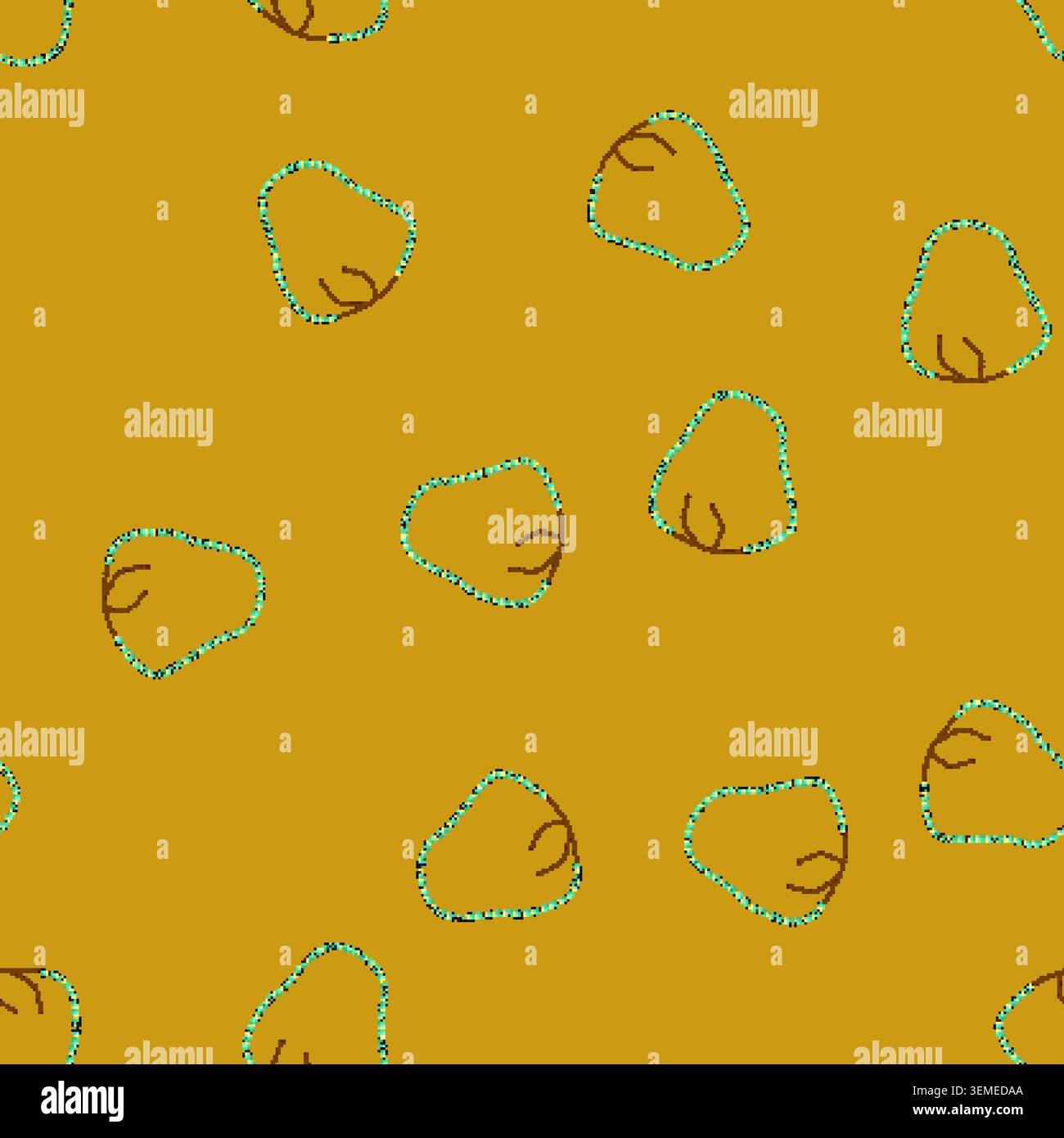 seamless pattern choker beads necklace cartoon vector Stock Vector