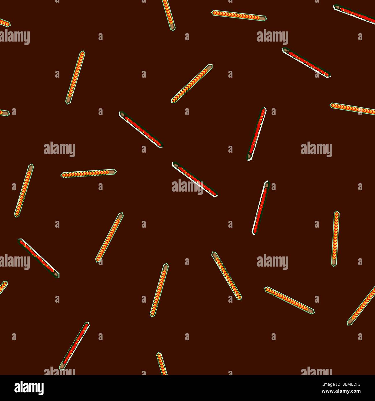 seamless pattern Game progress bar showing level completion indicator Stock Vector