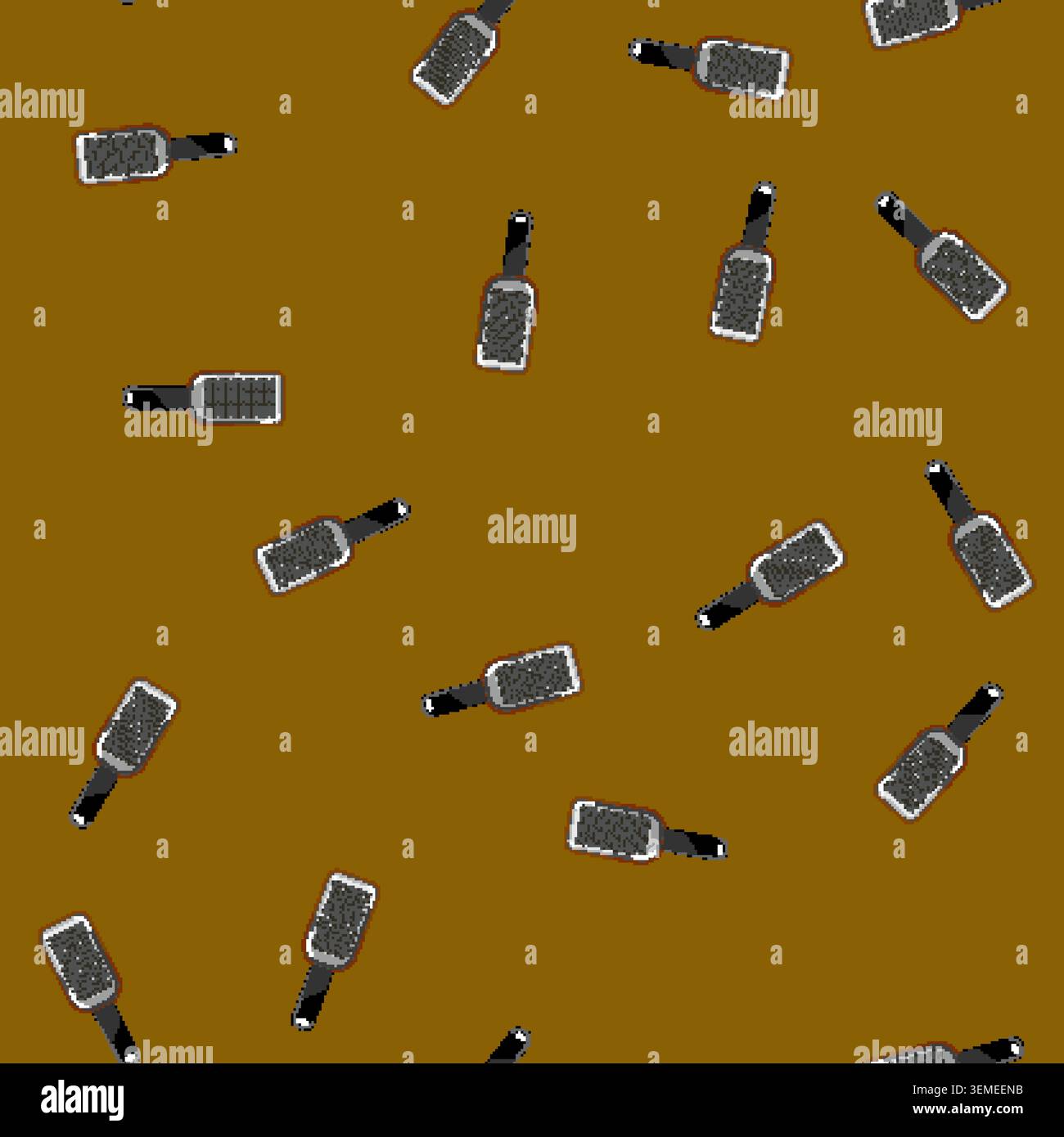 seamless pattern grate grater cooking cartoon vector Stock Vector