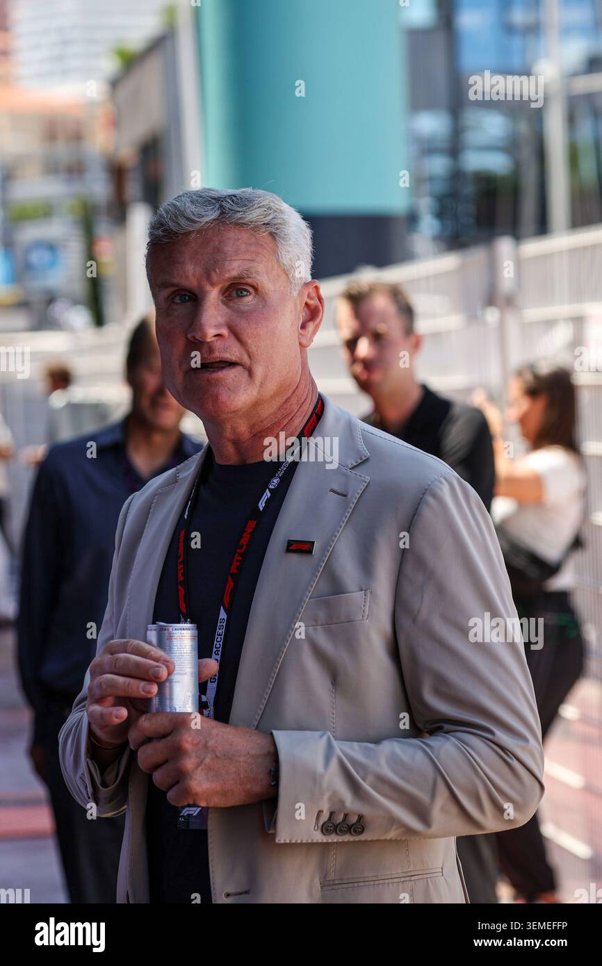 Thill Racing David Coulthard, GBR, former Racing Driver seen in the paddock after ...