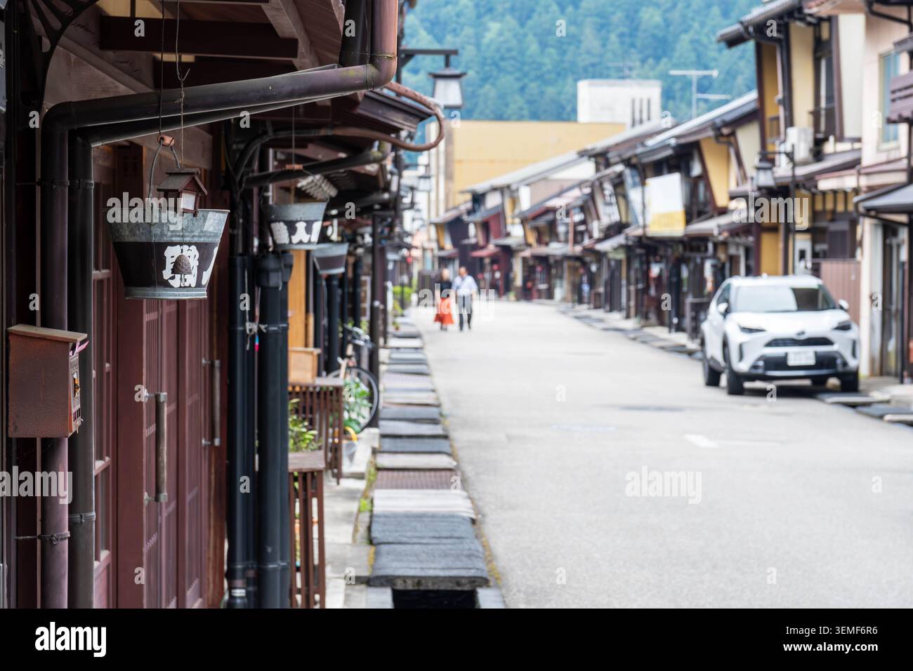 An old townscape in Gujo Hachiman, Gujo, Gifu Prefecture, Japan ...