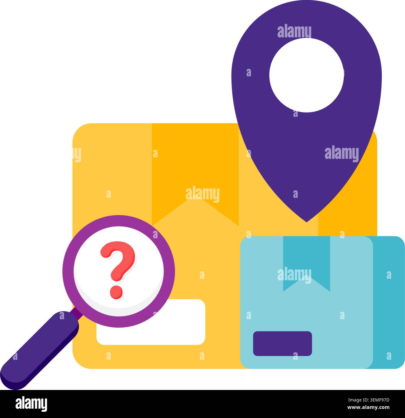 order tracking, digital marketplace Stock Vector
