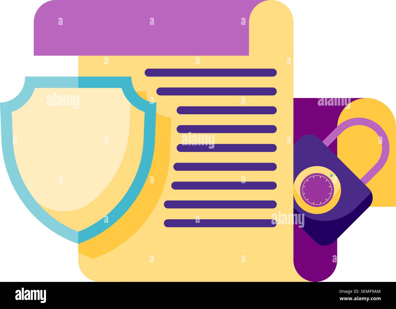digital security shield, digital security Stock Vector