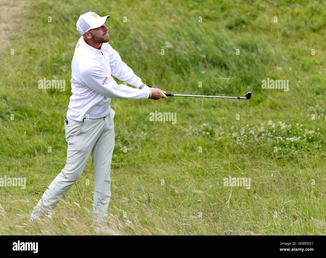 BADHOEVEDORP - Nevill Ruiter in action on the final day of the KLM Open ...