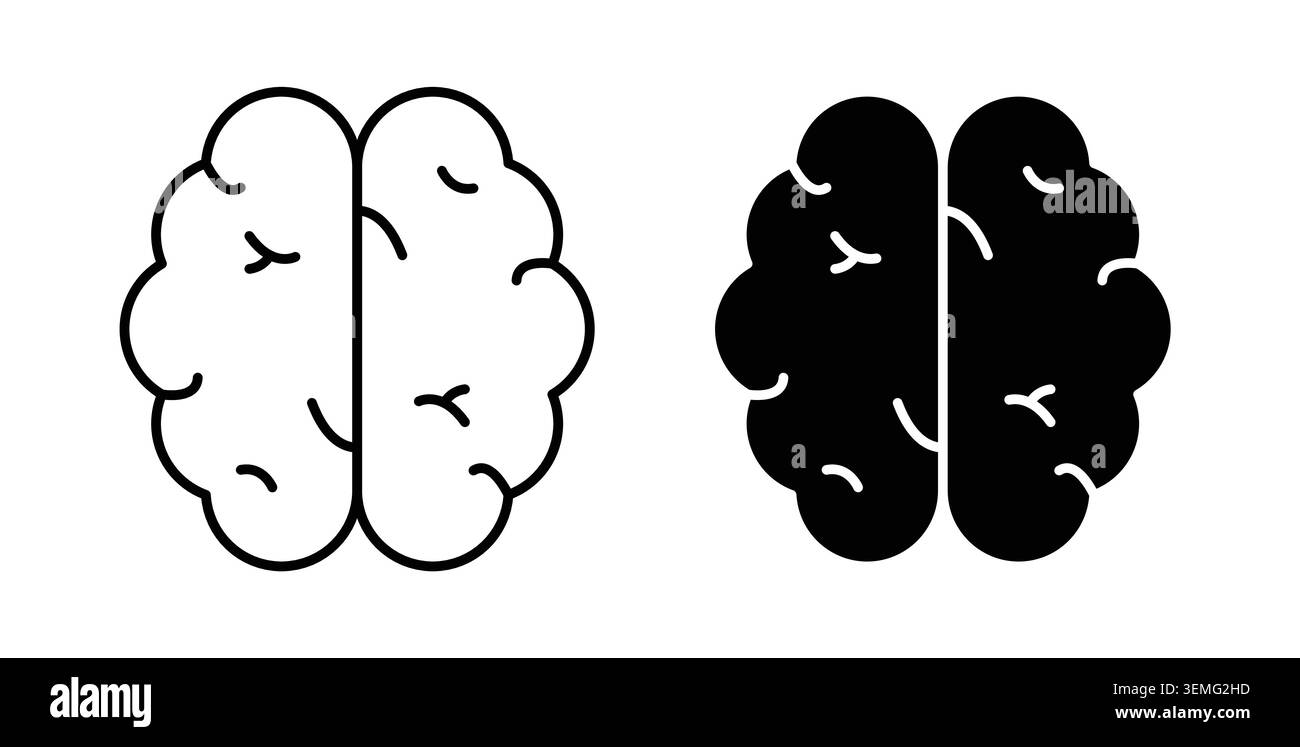Mind icon Illustration designs pack for Web. Stock Vector