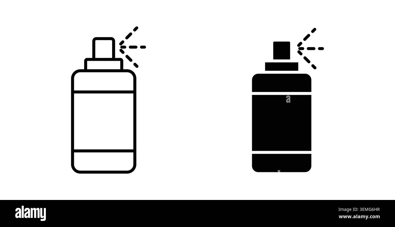 Spray can icon Illustration designs pack for Web. Stock Vector