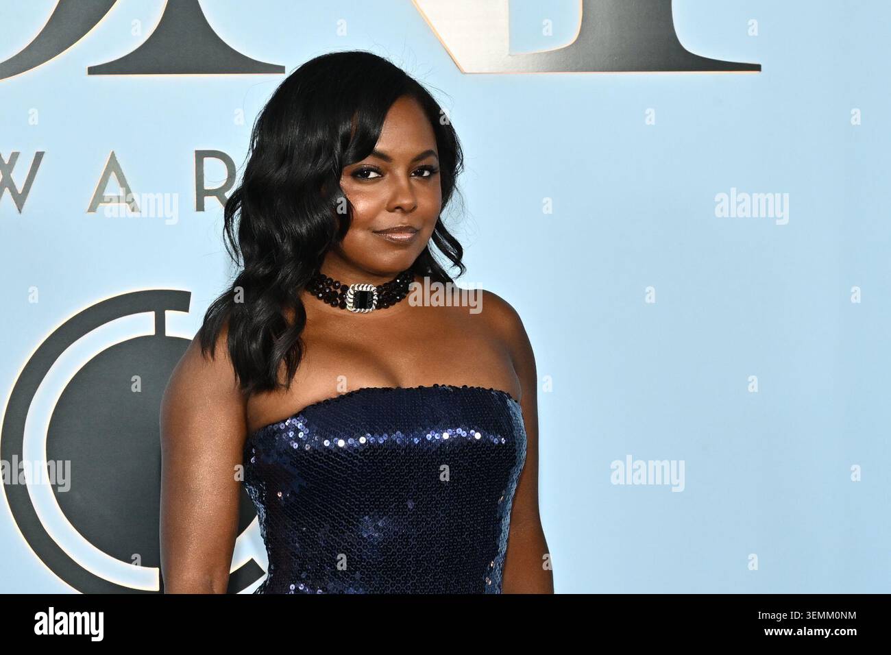 Adrienne Warren arrives at the 79th Tony Awards on Sunday, June 7, 2026 ...
