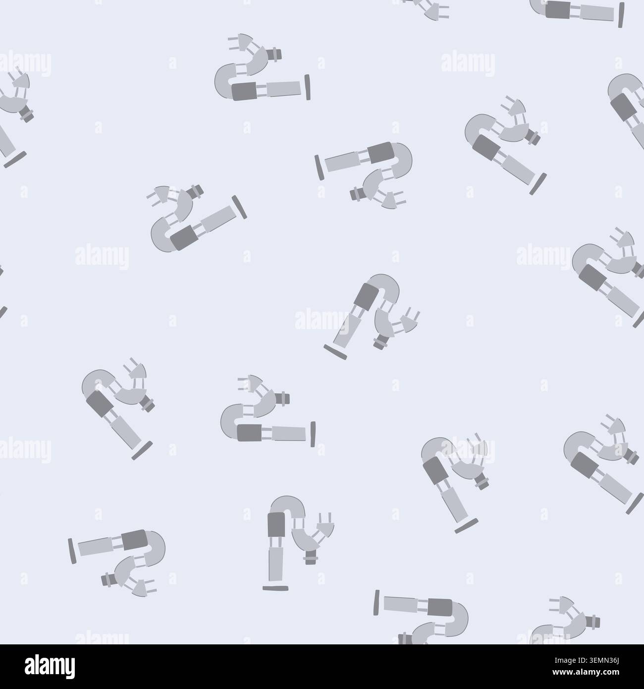 seamless pattern odor waste drain trap cartoon vector Stock Vector