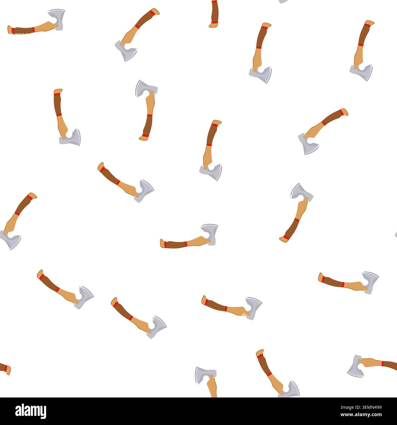 pattern plunder viking axe cartoon vector Stock Vector