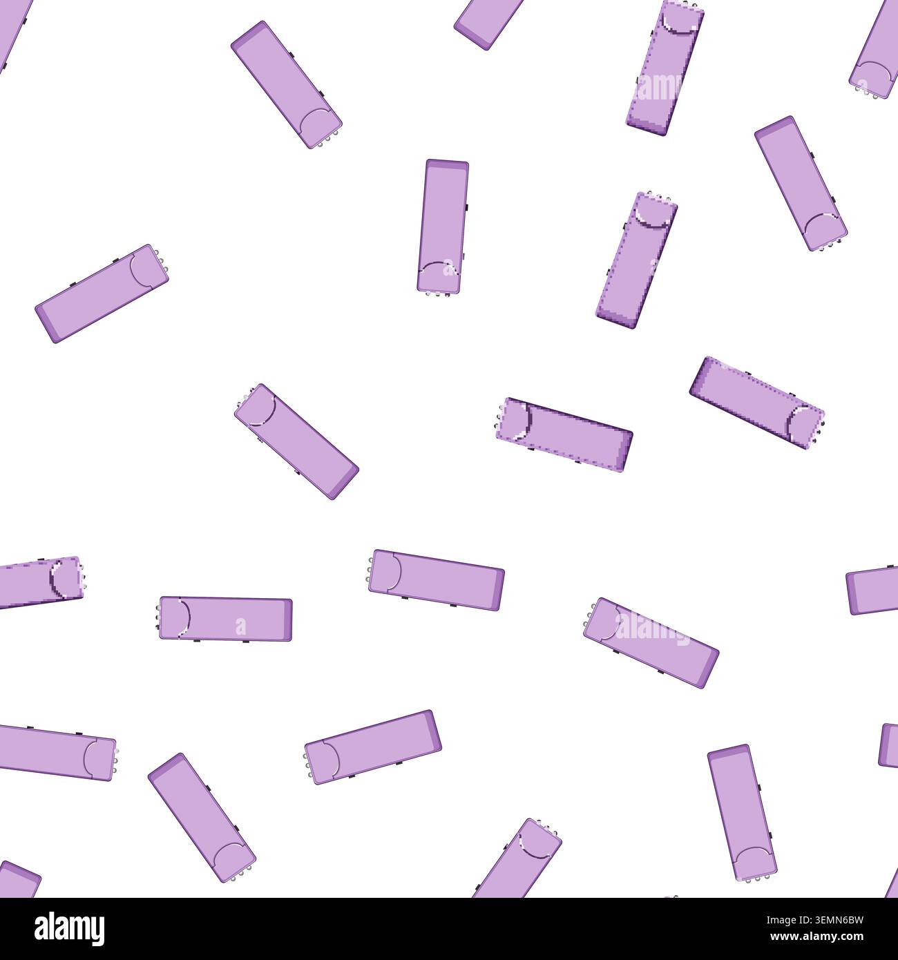 pattern stun taser gun cartoon vector Stock Vector