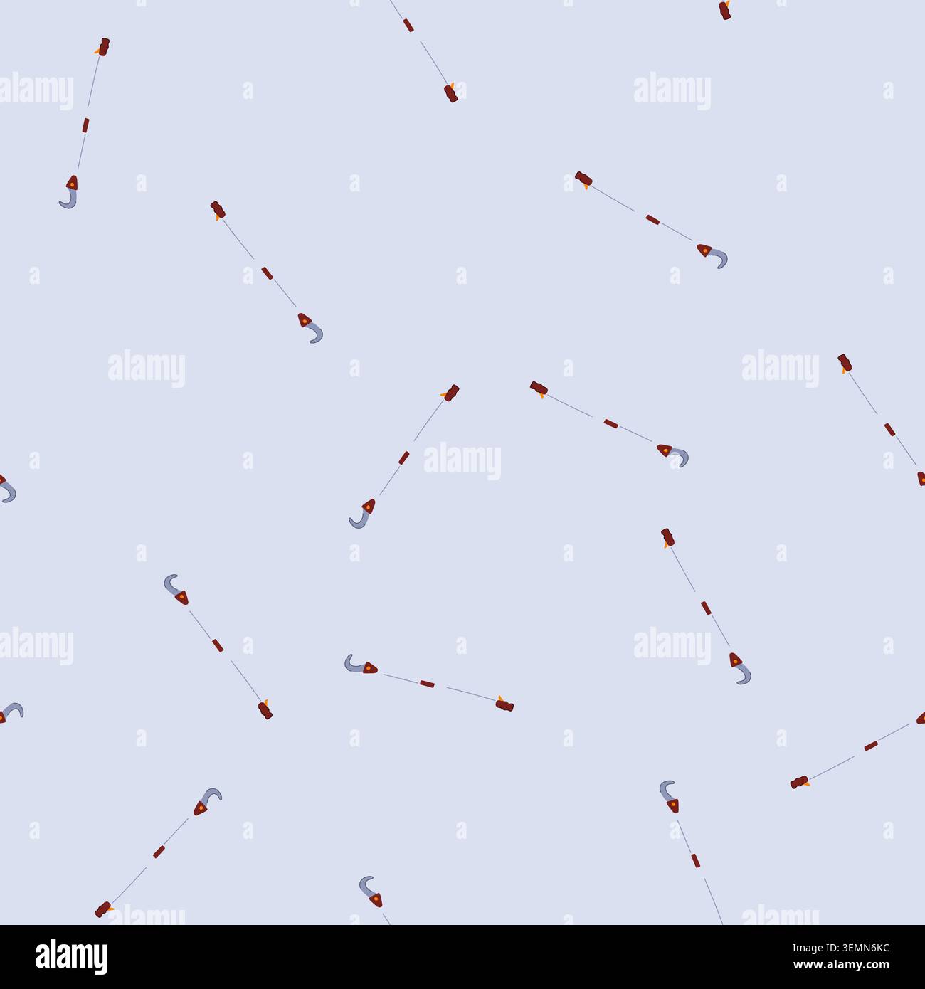 seamless pattern large grabber tool cartoon vector Stock Vector