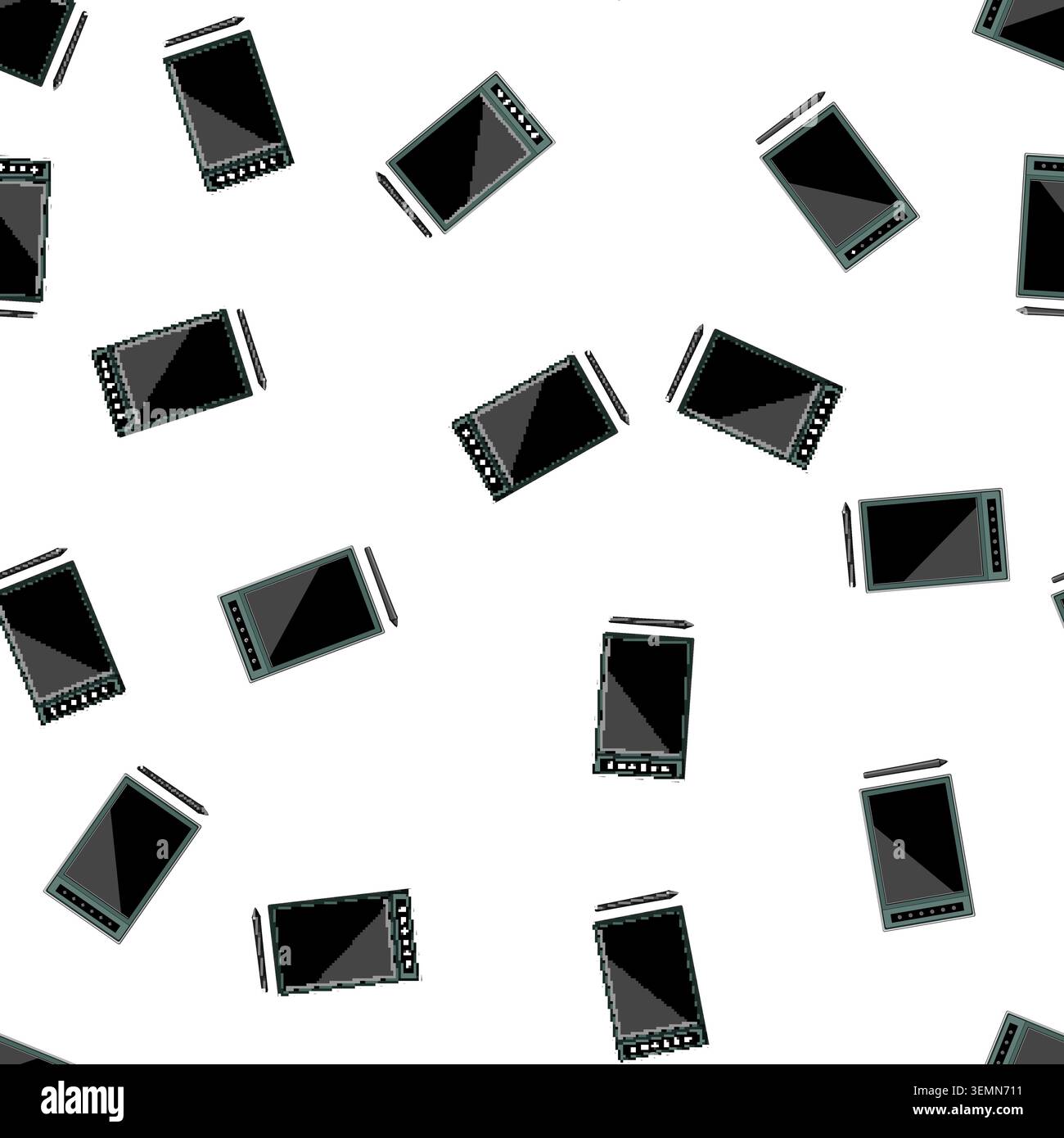 pattern blank pen display cartoon vector Stock Vector