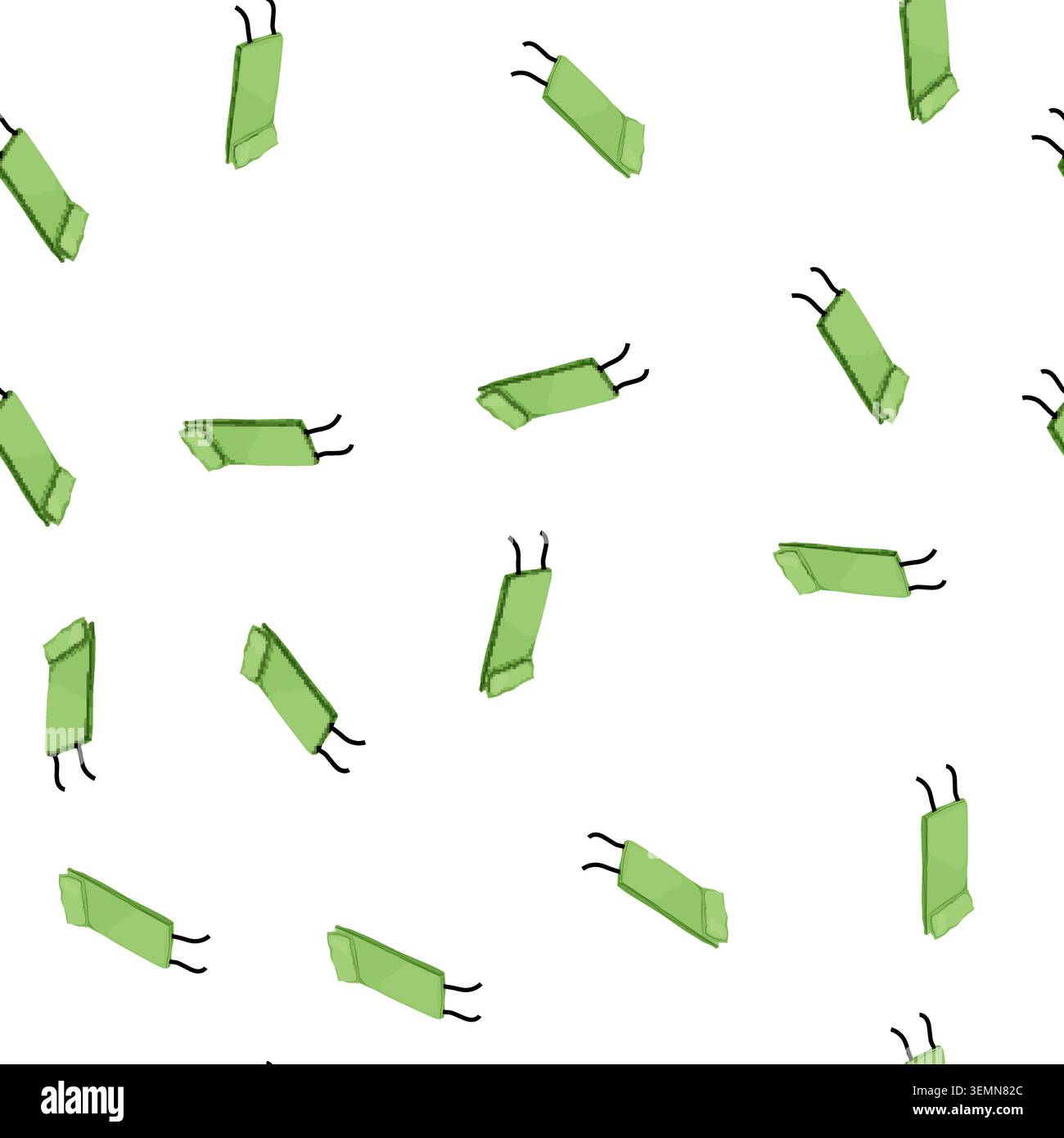 pattern rubber camp mat cartoon vector Stock Vector