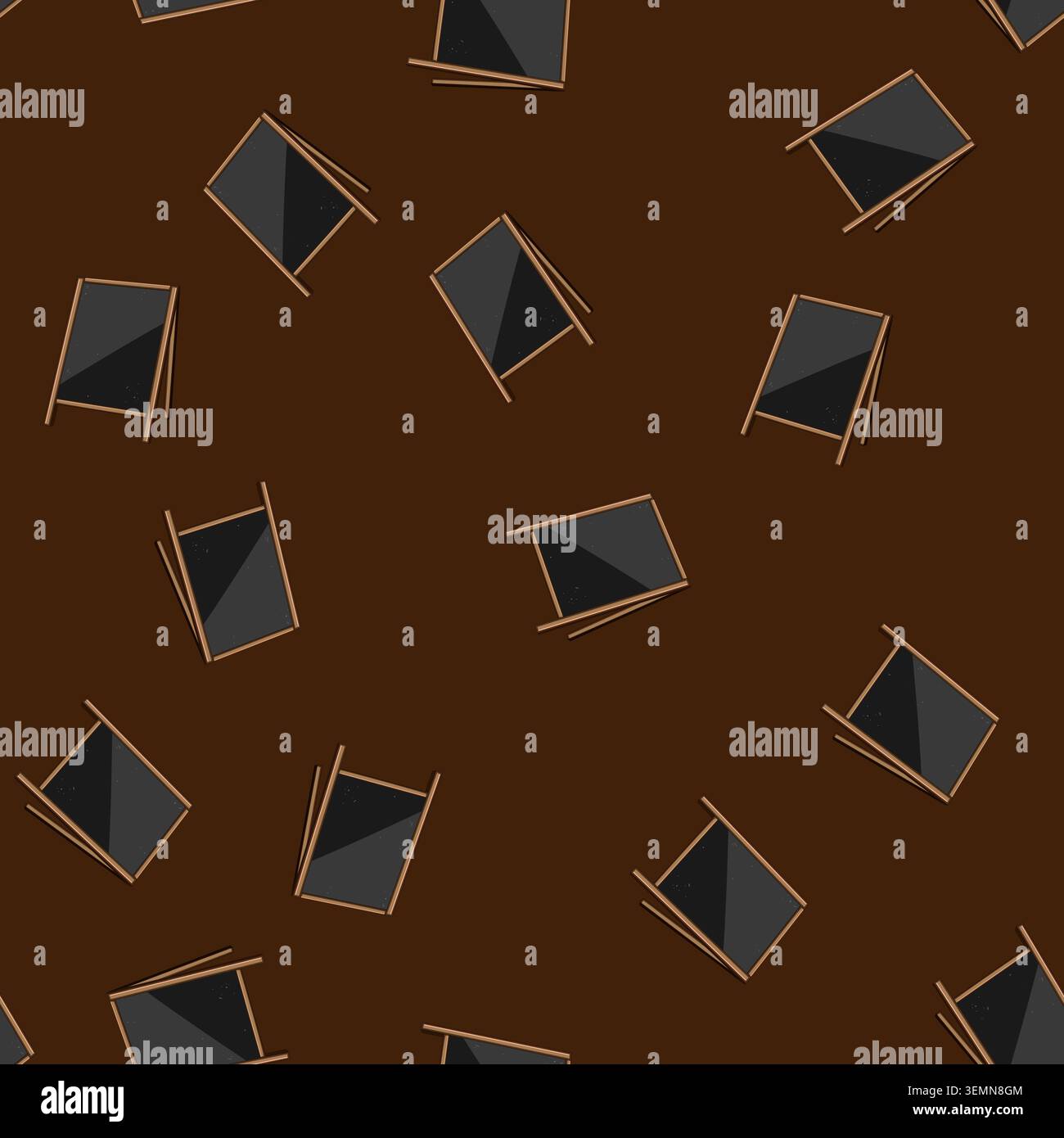 seamless pattern restaurant outdoor chalkboard cartoon vector Stock Vector