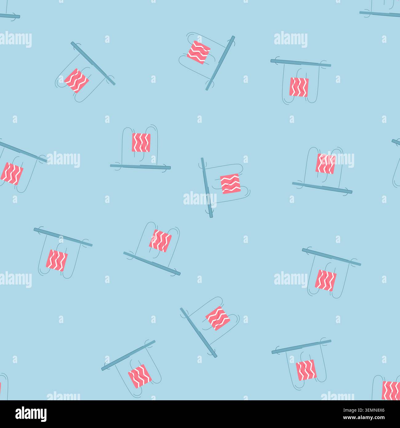 seamless pattern house heater towel cartoon vector Stock Vector