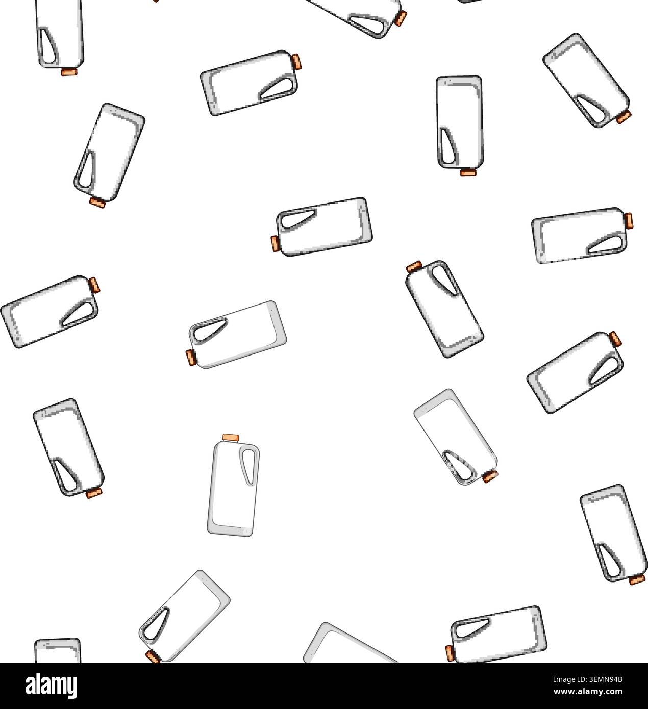 pattern transparent canister plastic cartoon vector Stock Vector