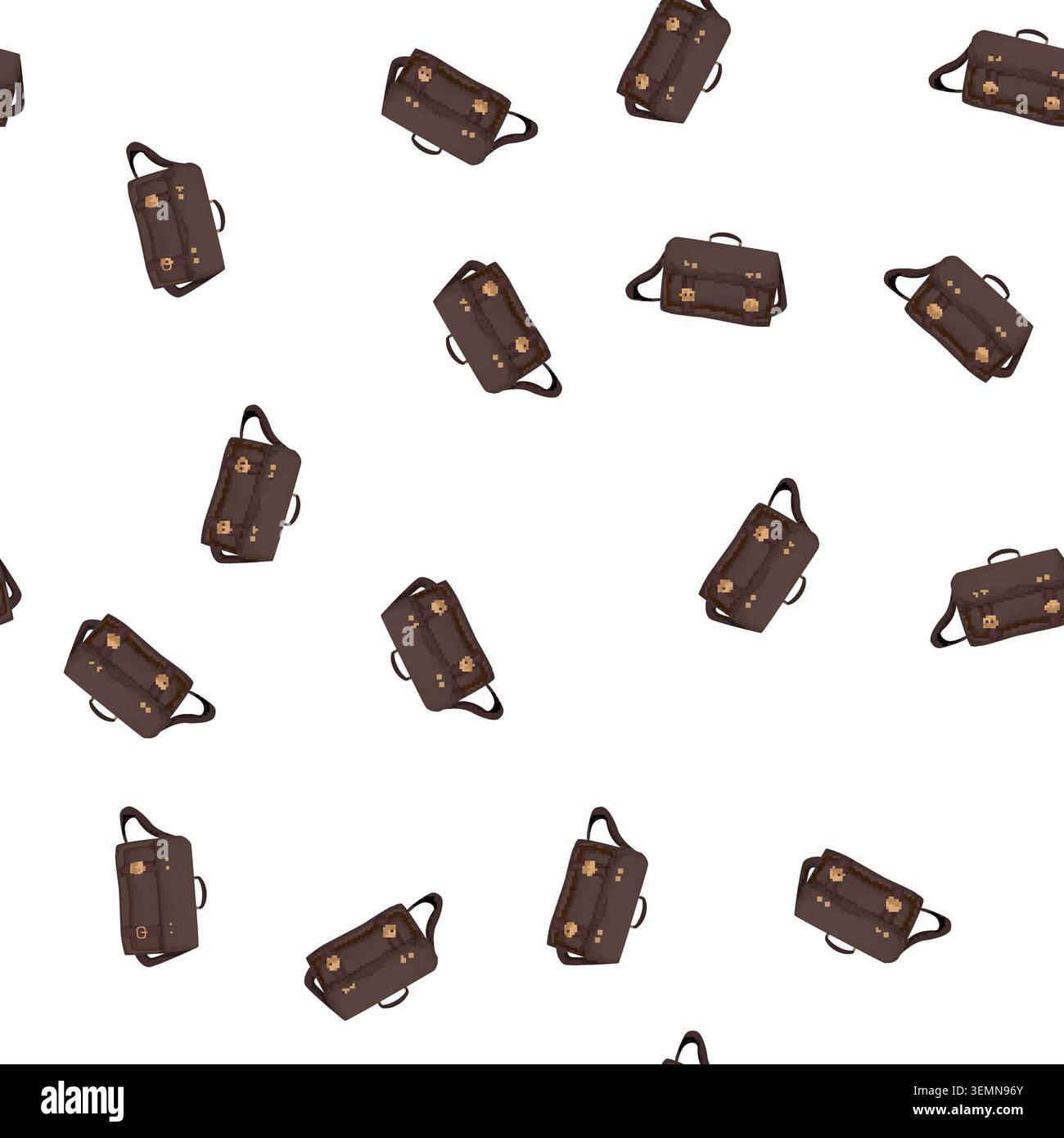 pattern coporate briefcase color icon vector Stock Vector