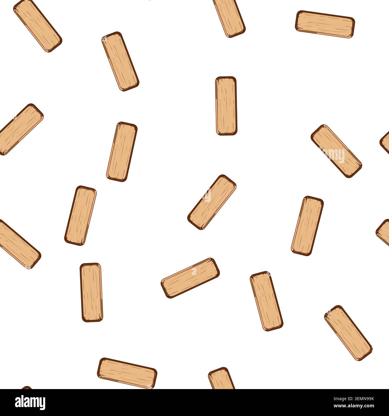 pattern texture wooden button cartoon vector Stock Vector