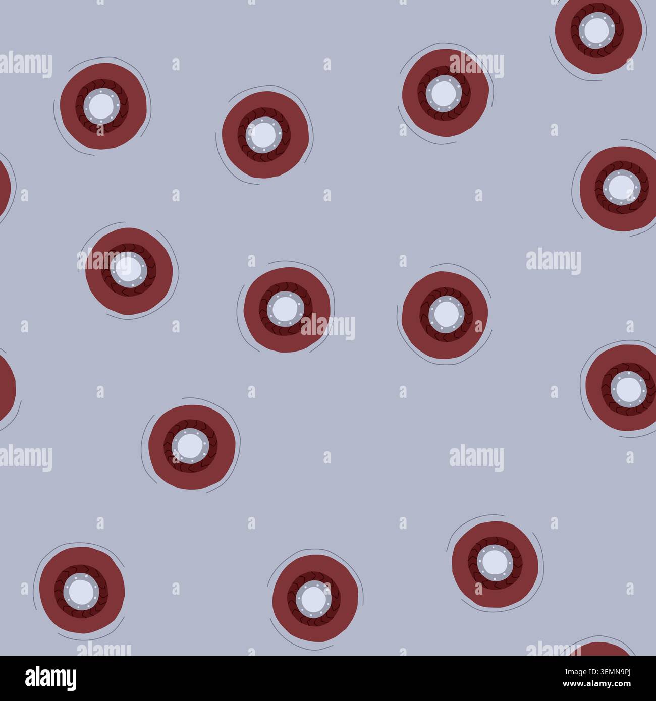 seamless pattern protection viking shield cartoon vector Stock Vector