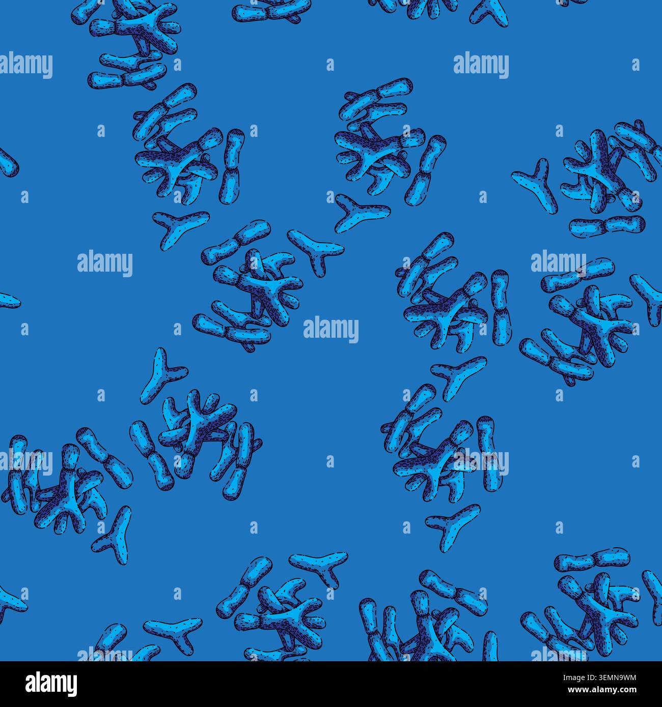 pattern bacteria epidemic sketch hand drawn Stock Vector