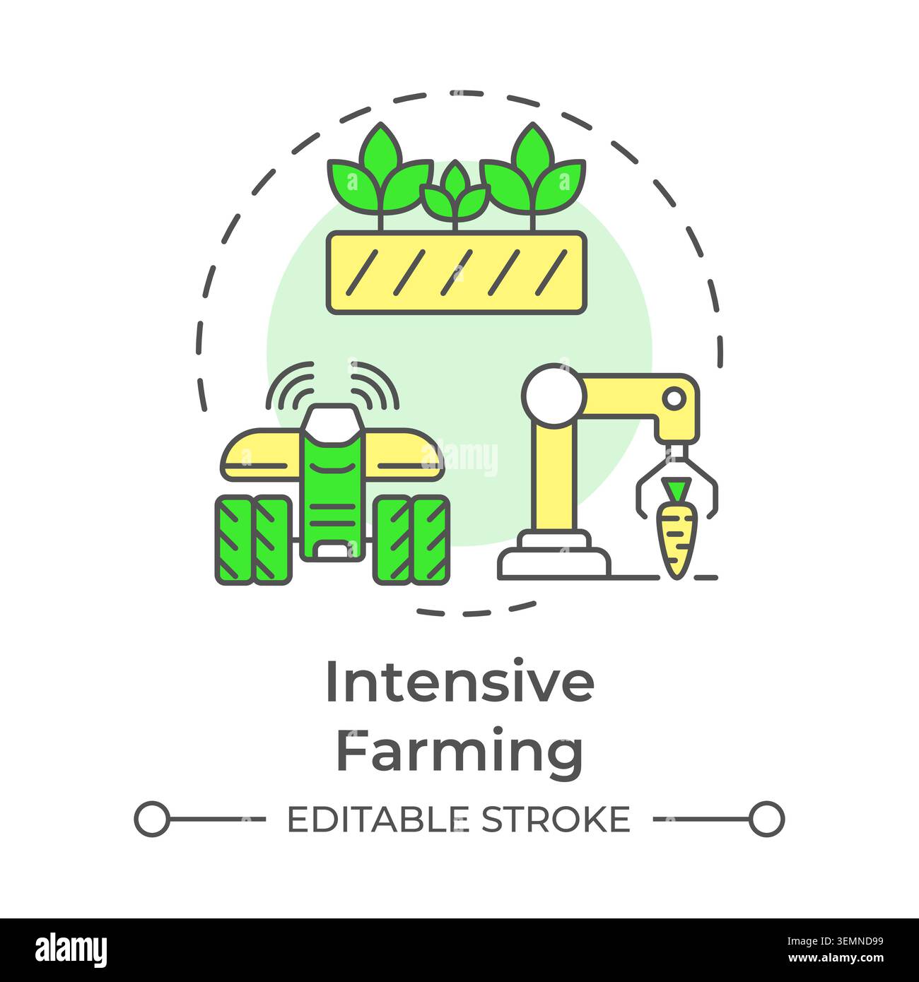 Intensive multi color concept icon Stock Vector