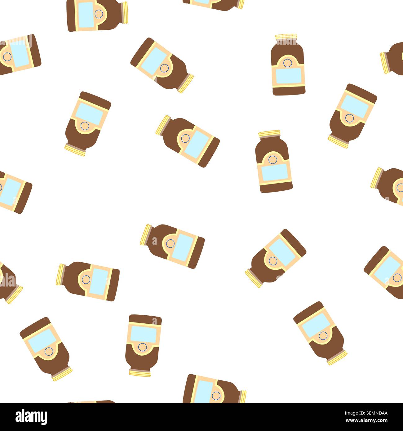 pattern healthy vitamin capsule cartoon vector Stock Vector