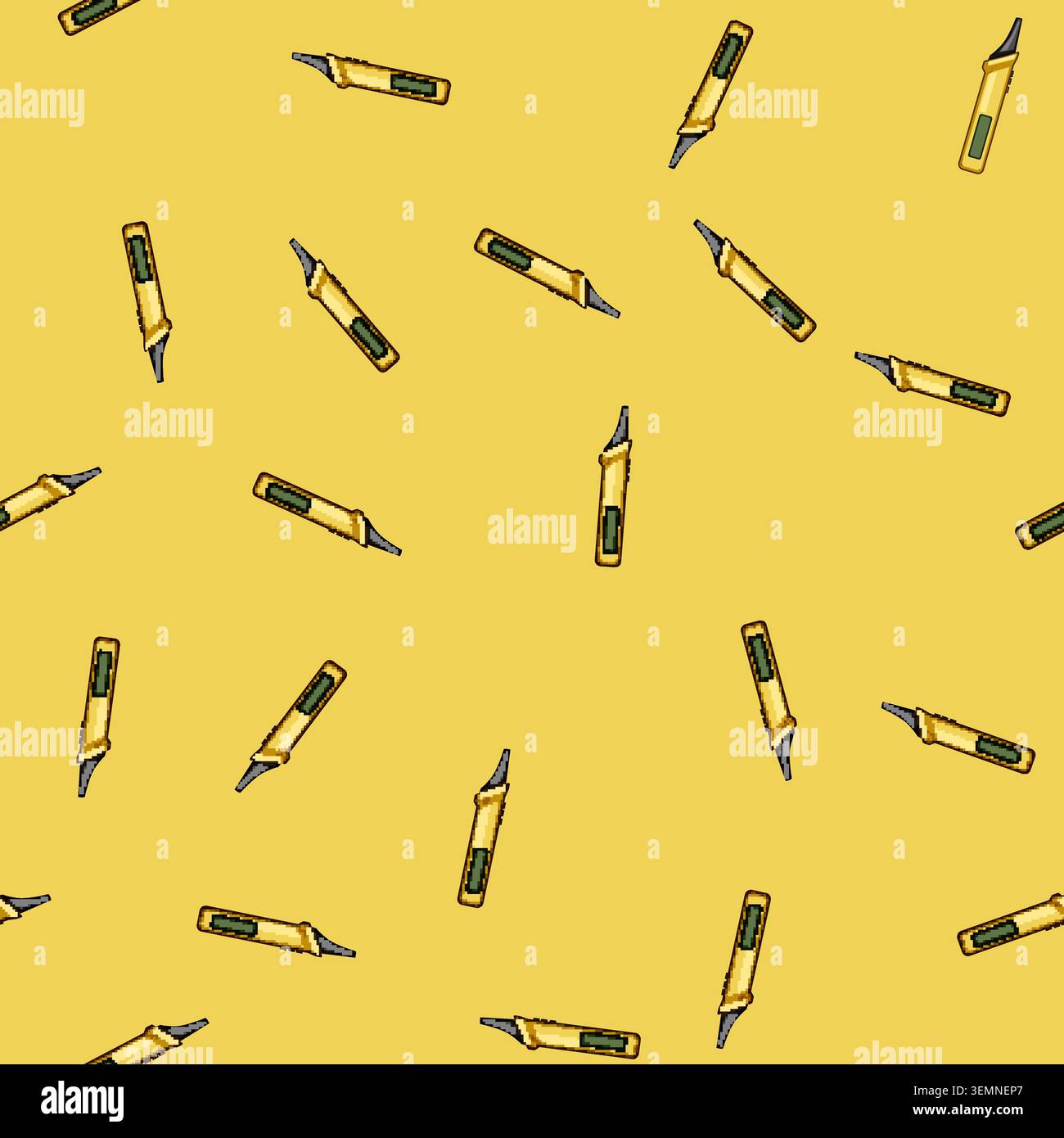 seamless pattern Electrical voltage tester measuring circuit current safety Stock Vector