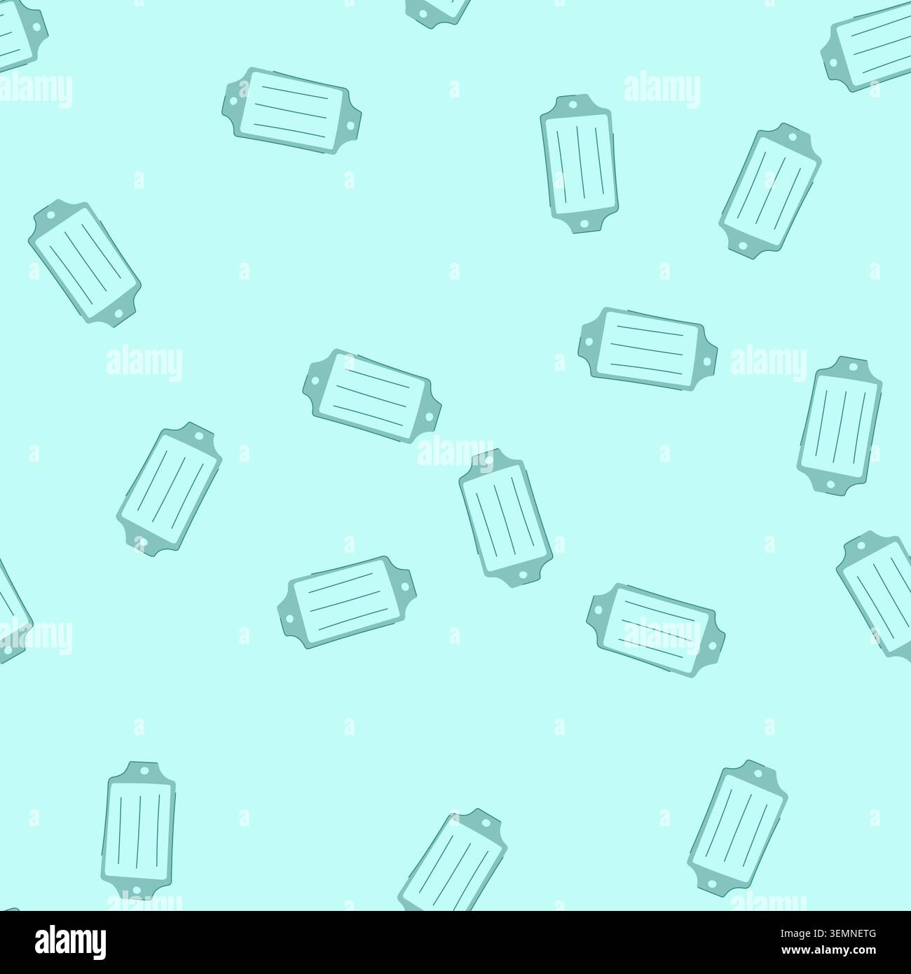 seamless pattern name nameplate cartoon vector Stock Vector