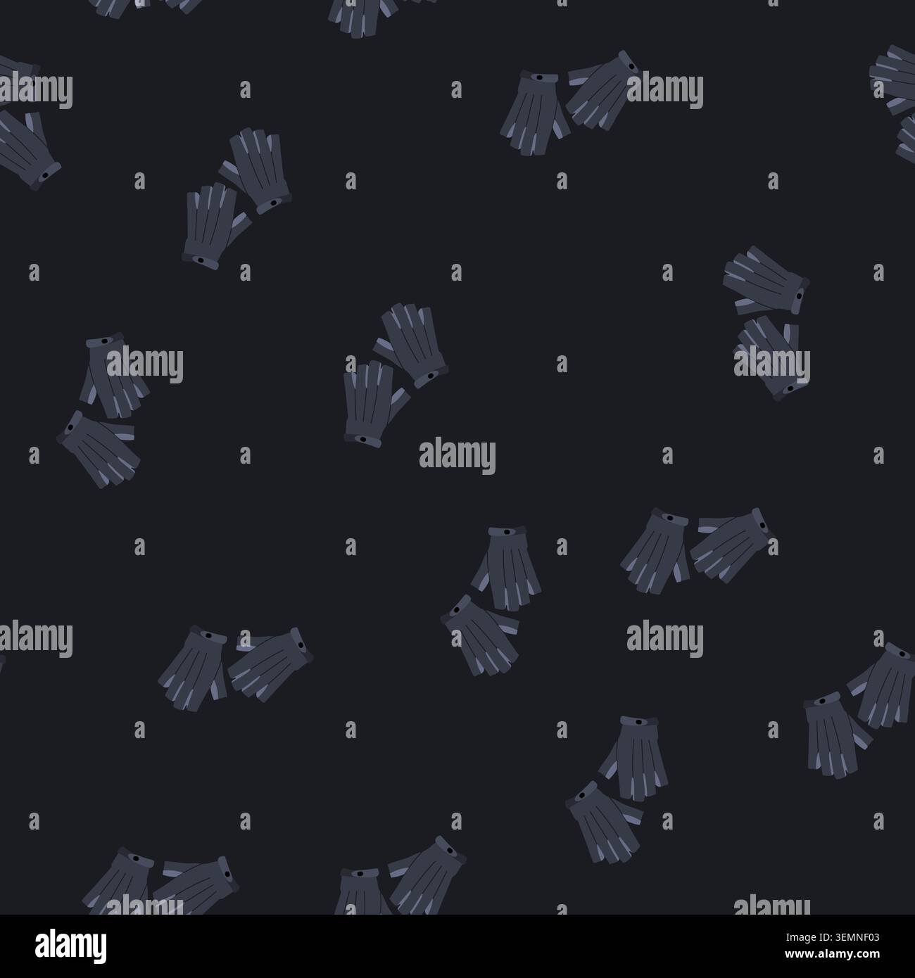 seamless pattern cordless leather gloves cartoon vector Stock Vector