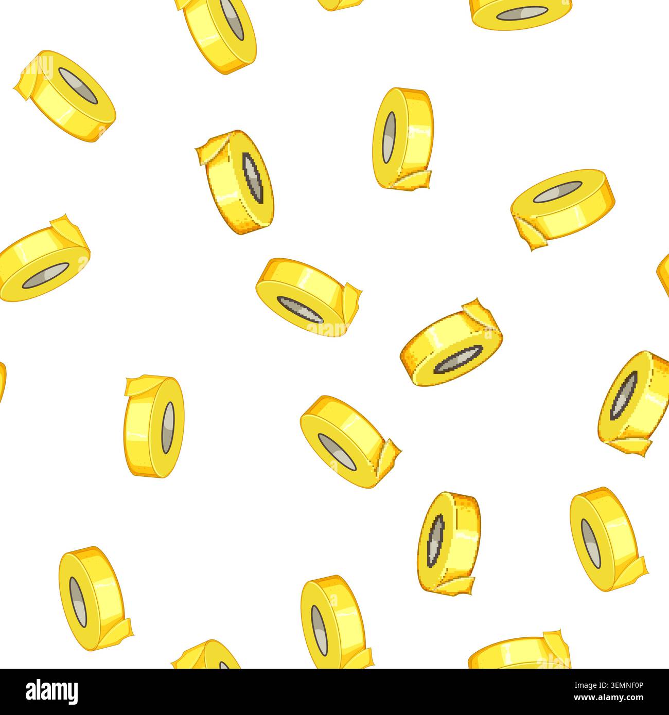 pattern adhesive electrical tape cartoon vector Stock Vector