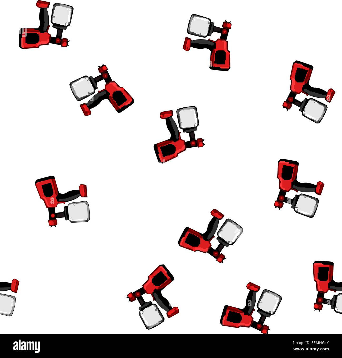 pattern er paint sprayer cartoon vector Stock Vector