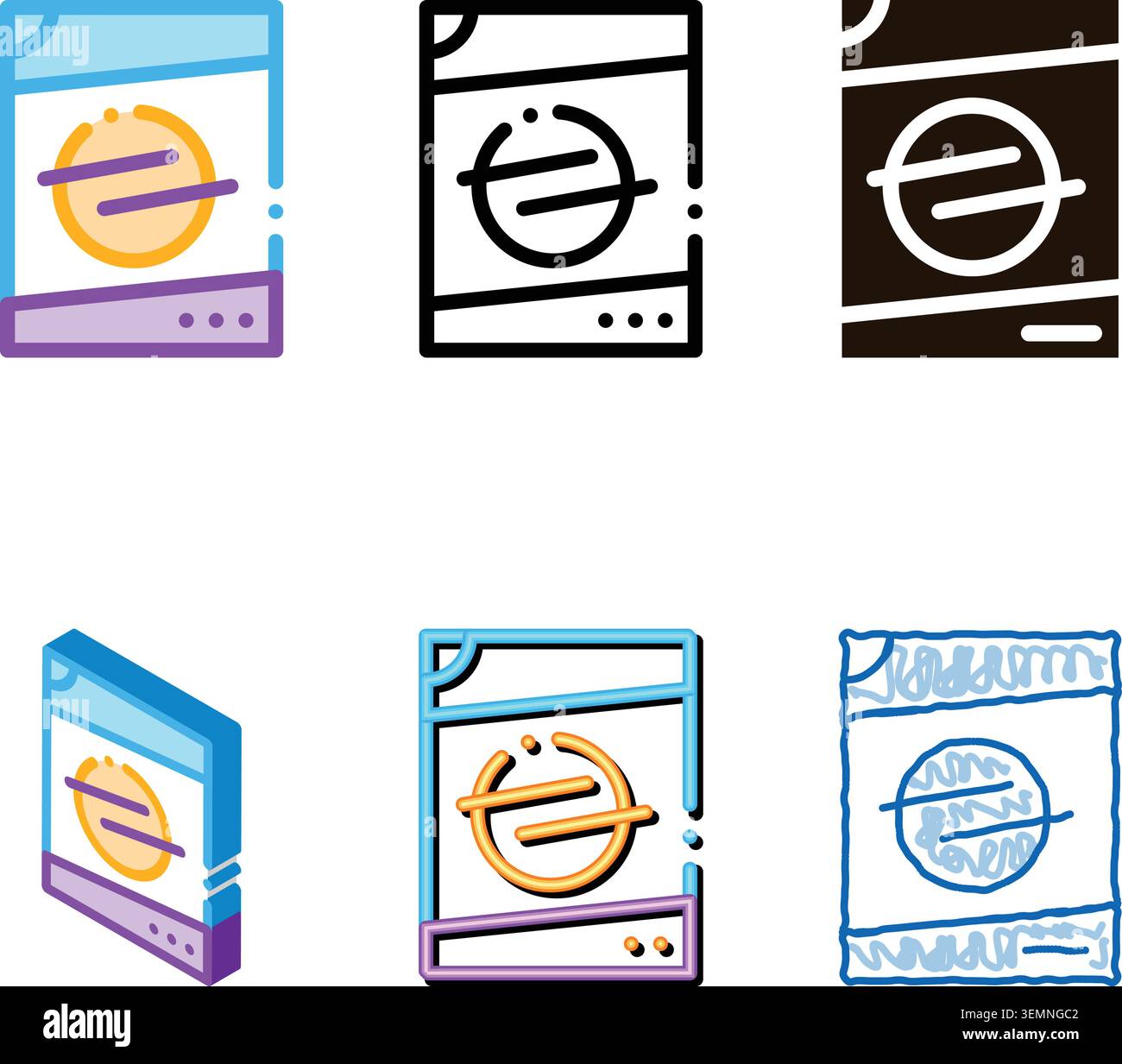 laundry clean service washing liquid package vector icon Stock Vector