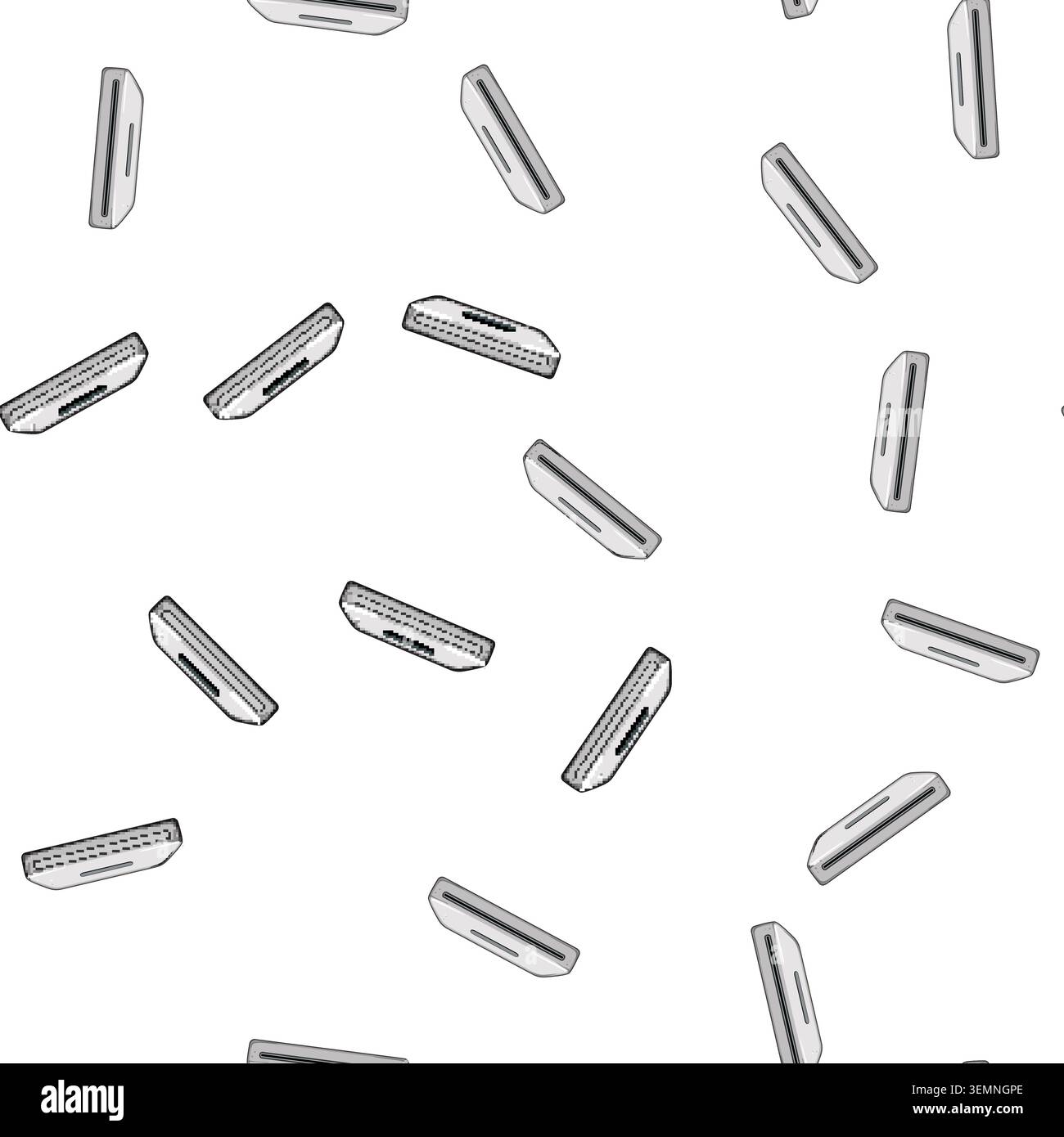 pattern digital scanner document cartoon vector Stock Vector