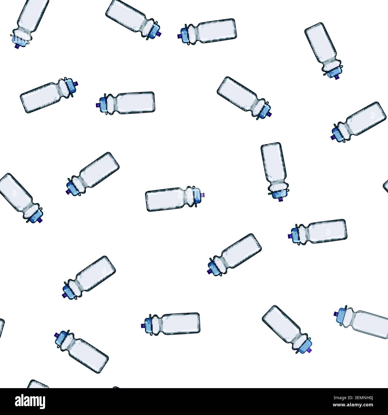 pattern sport bike bottle cartoon vector Stock Vector