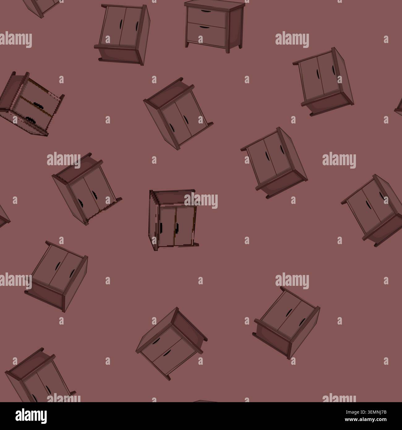 seamless pattern management file cabinet cartoon vector Stock Vector