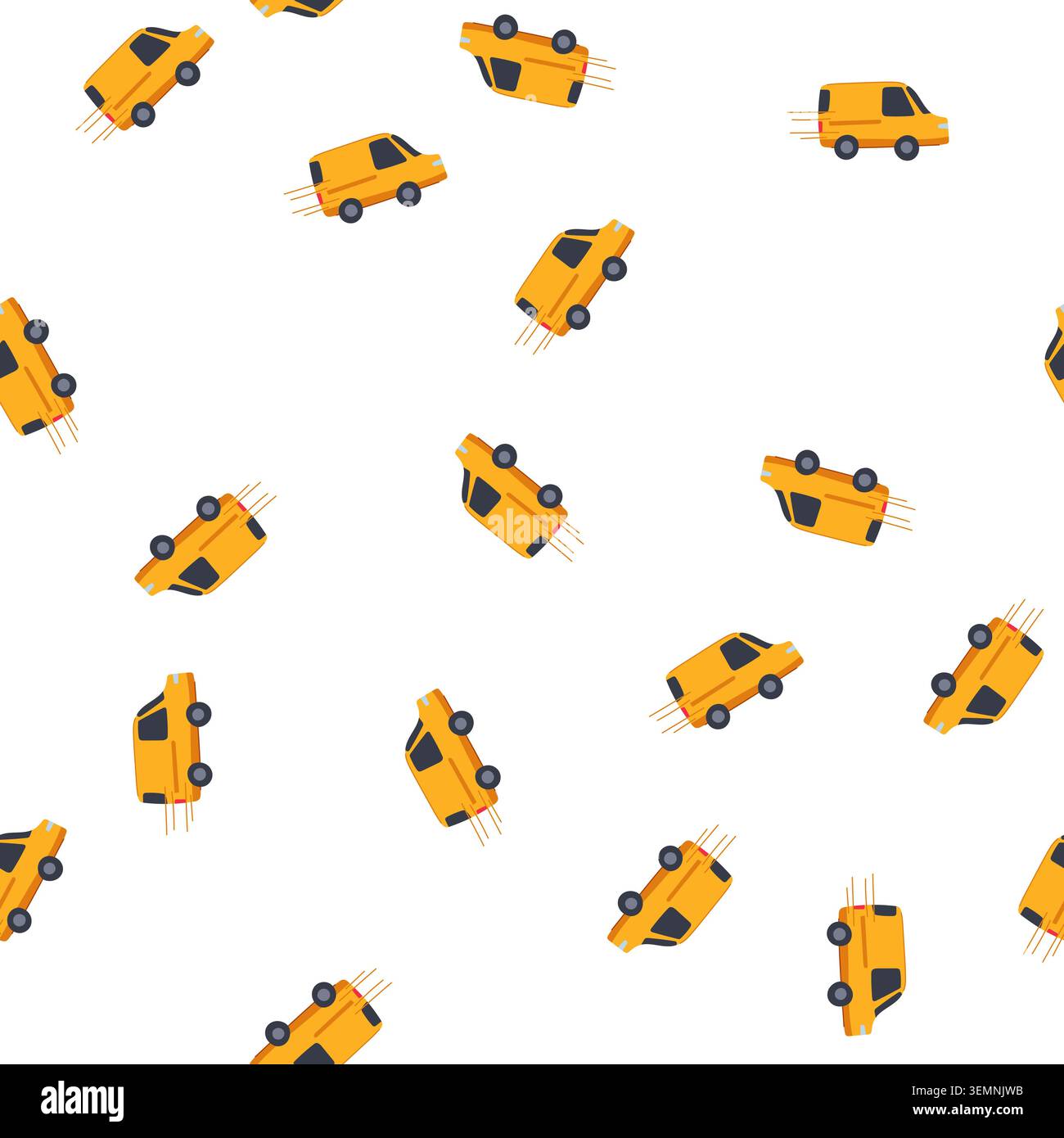 pattern ing delivery truck cartoon vector Stock Vector