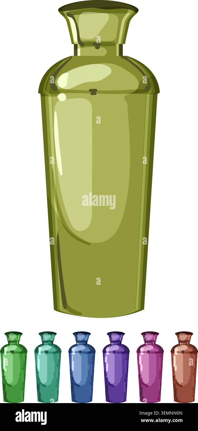 beverage cocktail shaker cartoon vector graphic Stock Vector