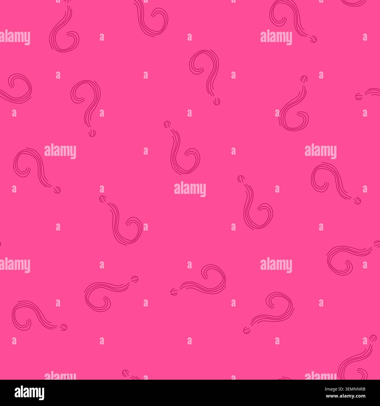 seamless pattern pink question mark symbol asking for answers solution Stock Vector