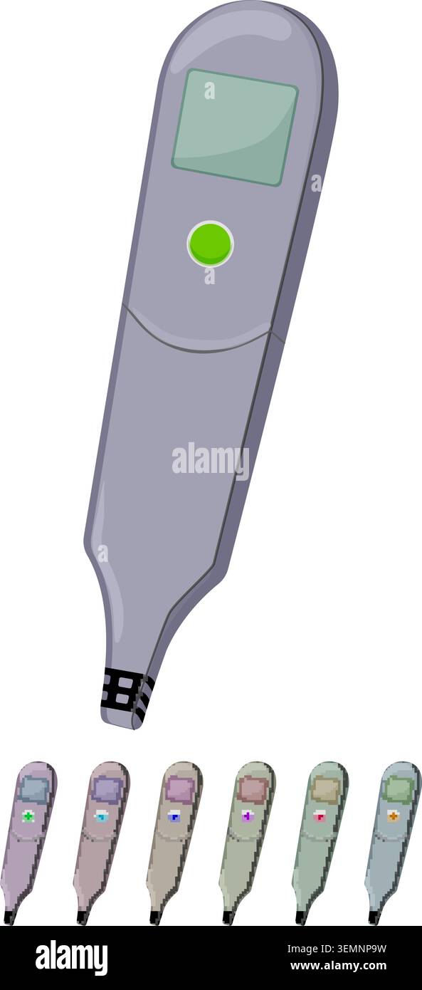 alkaline ph meter color icon vector graphic Stock Vector